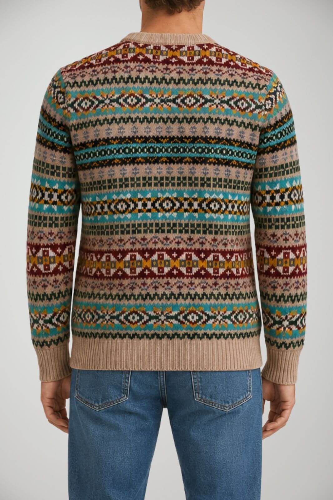 In the box Maglia Uomo con Fantasia Jacquard