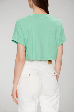 Calvin Klein Cropped Women's T-Shirt with CK monogram