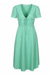 Vestido con cuello en V de Calvin Klein para mujer