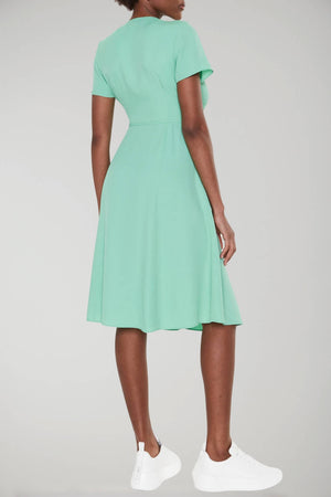 Vestido con cuello en V de Calvin Klein para mujer