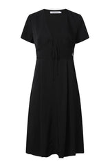 Vestido con cuello en V de Calvin Klein para mujer