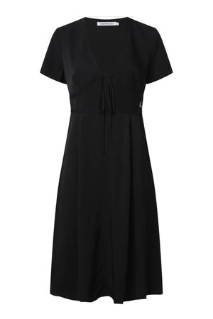 Vestido con cuello en V de Calvin Klein para mujer