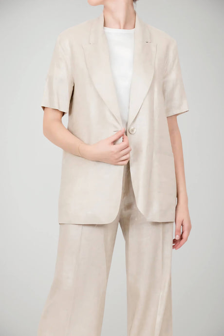 Blazer Imperial de manga corta para mujer