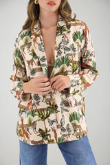Dixie Women's Safari Print Jacket