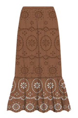 MC2 Saint Barth women's skirt in San Gallo lace JENNY