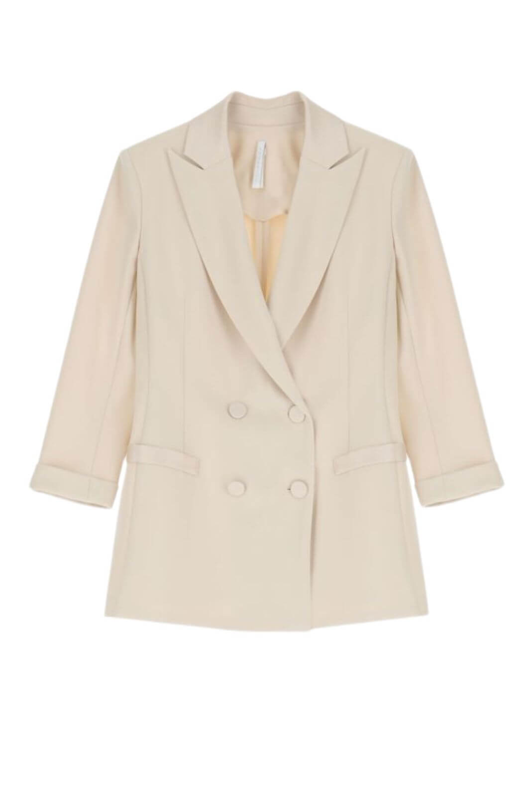 Imperial women's jacket with double-breasted closure and satin details