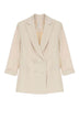 Imperial women's jacket with double-breasted closure and satin details