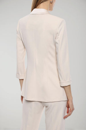 Imperial women's jacket with double-breasted closure and satin details