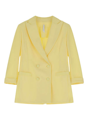Imperial women's jacket with double-breasted closure and satin details