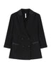 Imperial women's jacket with double-breasted closure and satin details