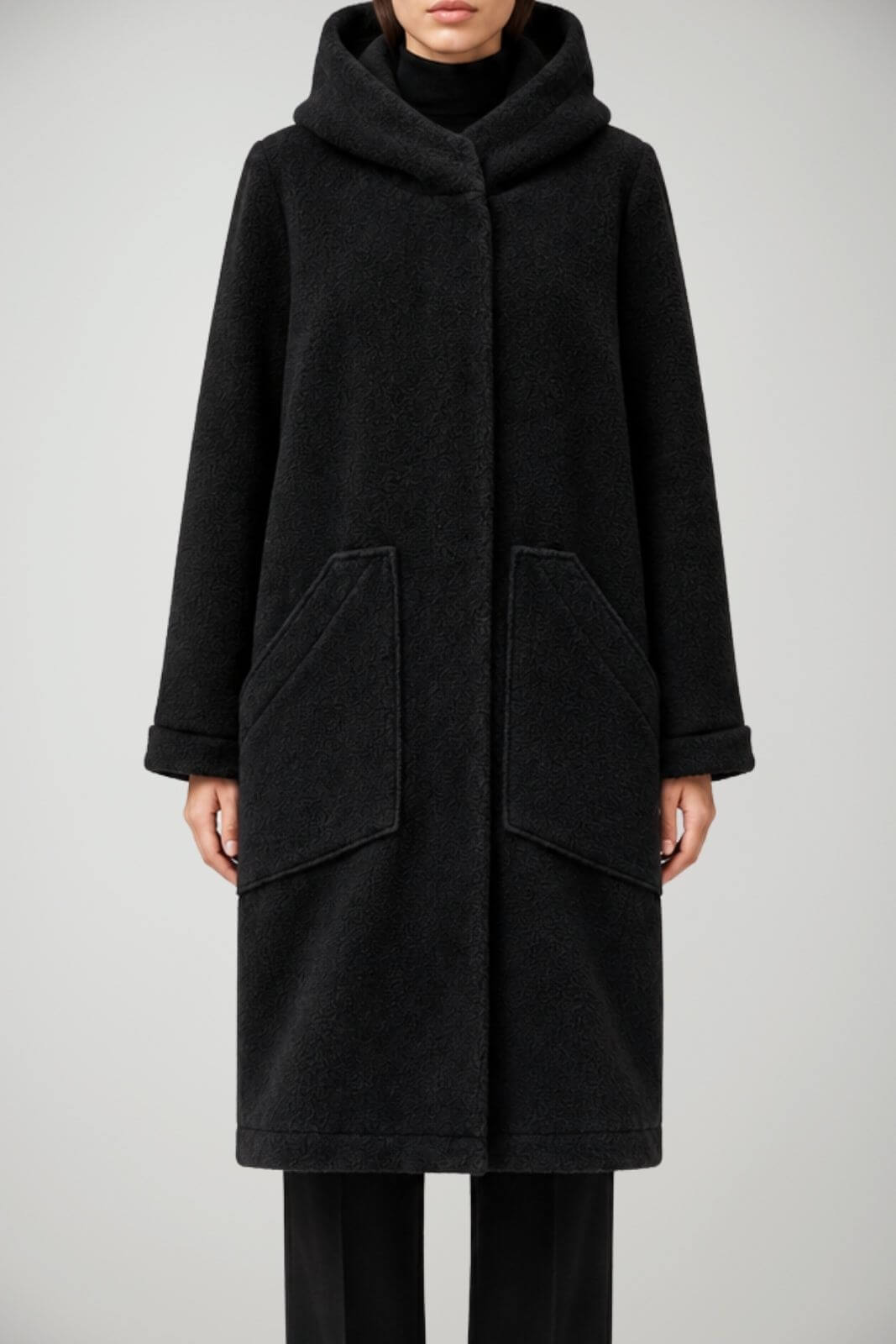 Jurerê Cappotto Donna lungo in bouclé