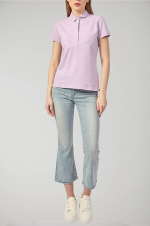 K Way women's polo shirt AMEDEA PIQUE