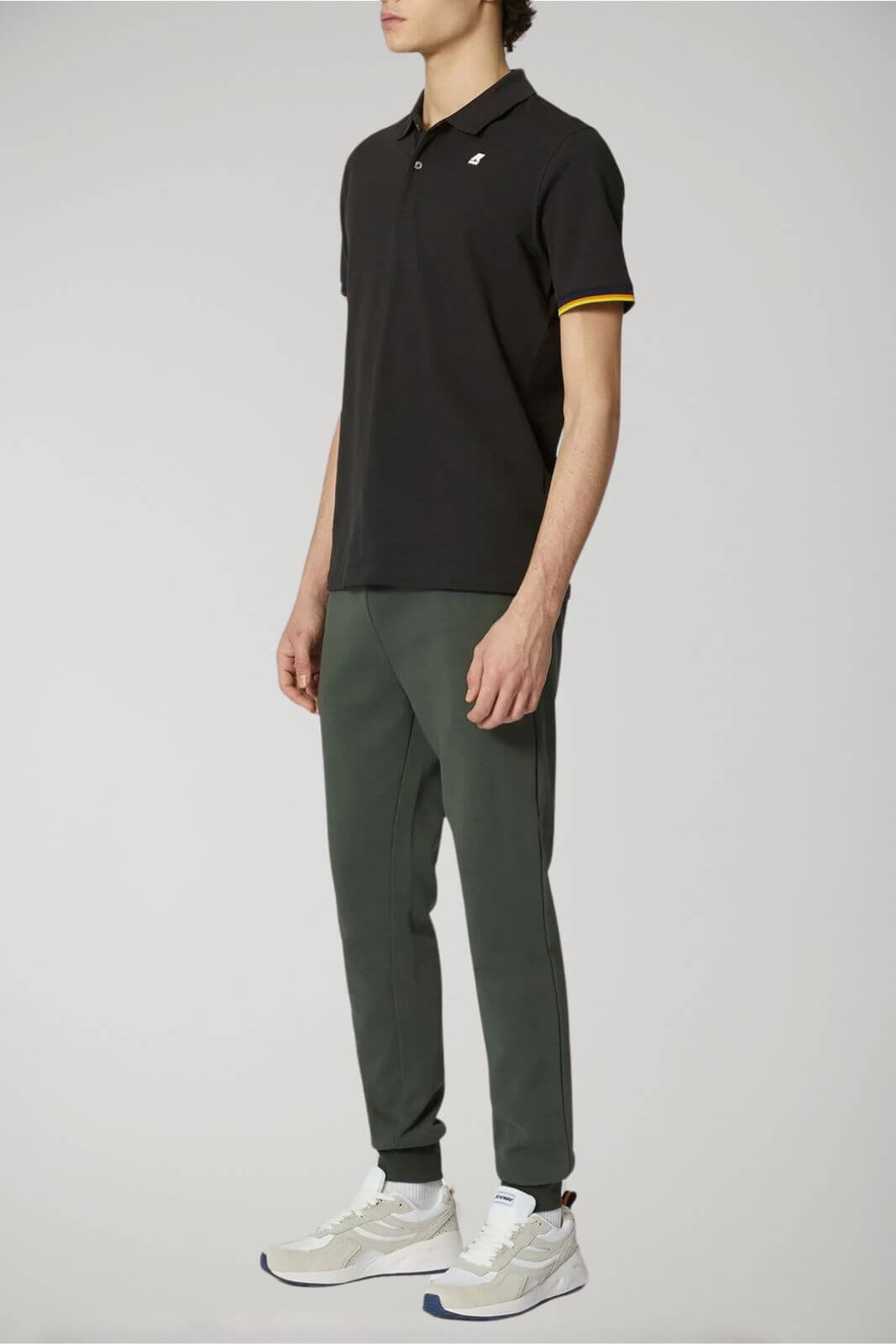 K Way men's trousers LE VRAI BISHOP POLY COTTON