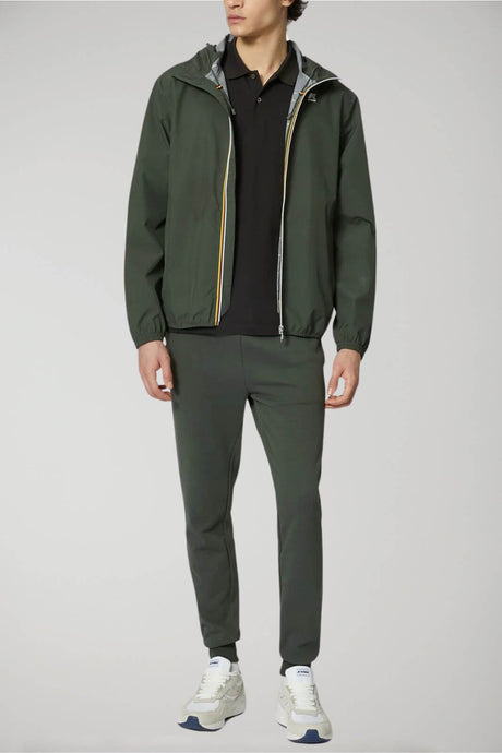 K Way men's trousers LE VRAI BISHOP POLY COTTON