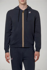 K Way men's sweatshirt LE VRAI ARNEL POLY COTTON