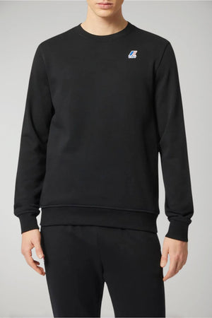 K Way men's sweatshirt LE VRAI AUGUSTE POLY COTTON