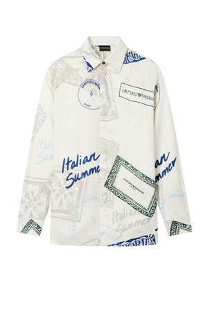 Emporio Armani Camicia Uomo stampa all over