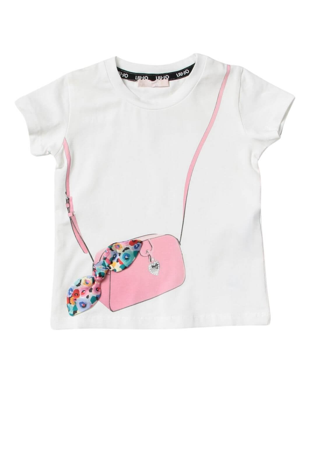 Camiseta de niña Liu Jo con estampado de bolso