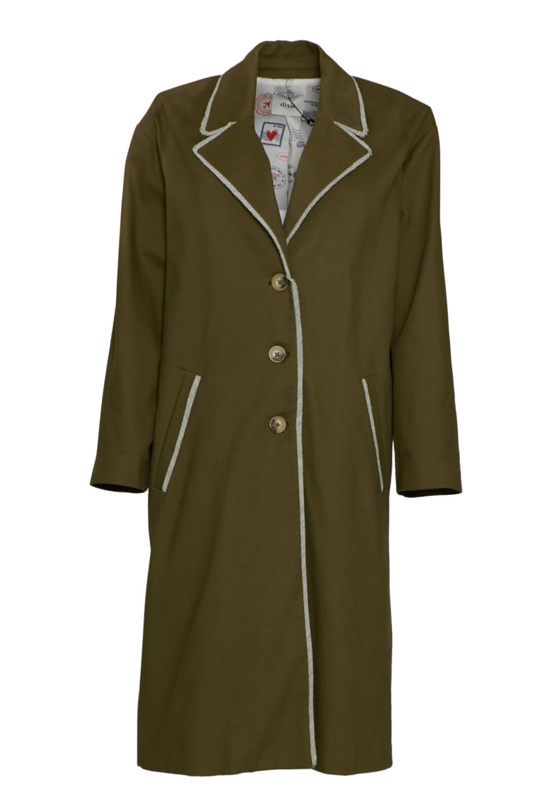 Dixie Women's Coat with Lapel Collar