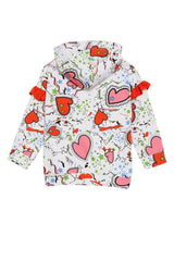 Sudadera Liu Jo para niña con estampado de corazones