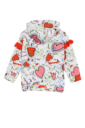 Sudadera Liu Jo para niña con estampado de corazones