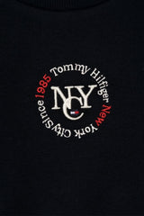 Tommy Hilfiger Felpa Bambina crop con monogramma