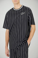 Karl Kani Men's T-Shirt CHEST VARSITY PINSTRIPE MESH TEE