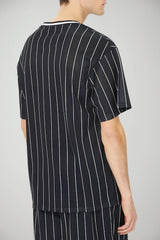 Karl Kani Men's T-Shirt CHEST VARSITY PINSTRIPE MESH TEE