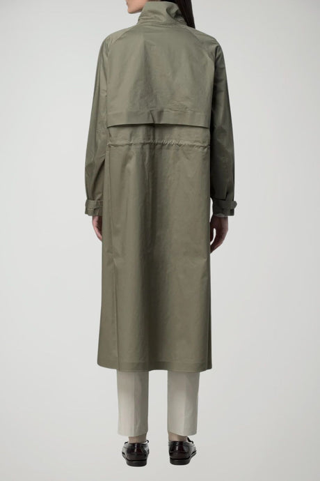K Way Impermeabile Donna Barbrein Cotton 3 Layers AF
