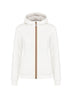 K-Way Felpa Donna Deva Light Spacer Fur reversibile / Bianco-Grigio
