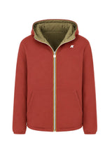 K-Way Felpa Uomo Jack Spacer Double reversibile / Rosso-Army
