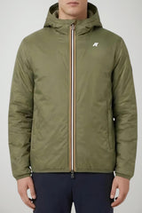 K-Way Felpa Uomo Jack Spacer Double reversibile / Rosso-Army