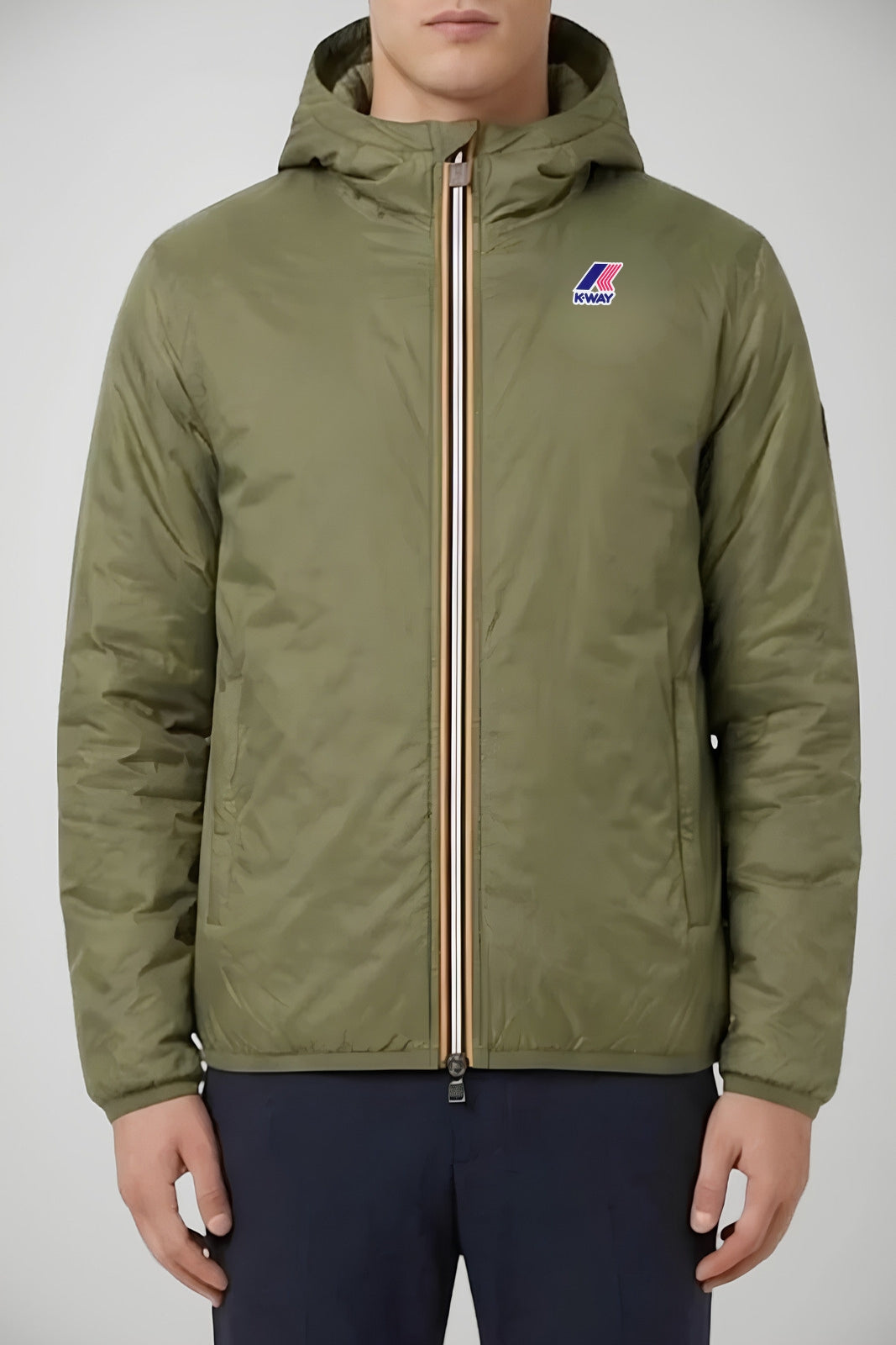K-Way Felpa Uomo Jack Spacer Double reversibile / Navy-Army