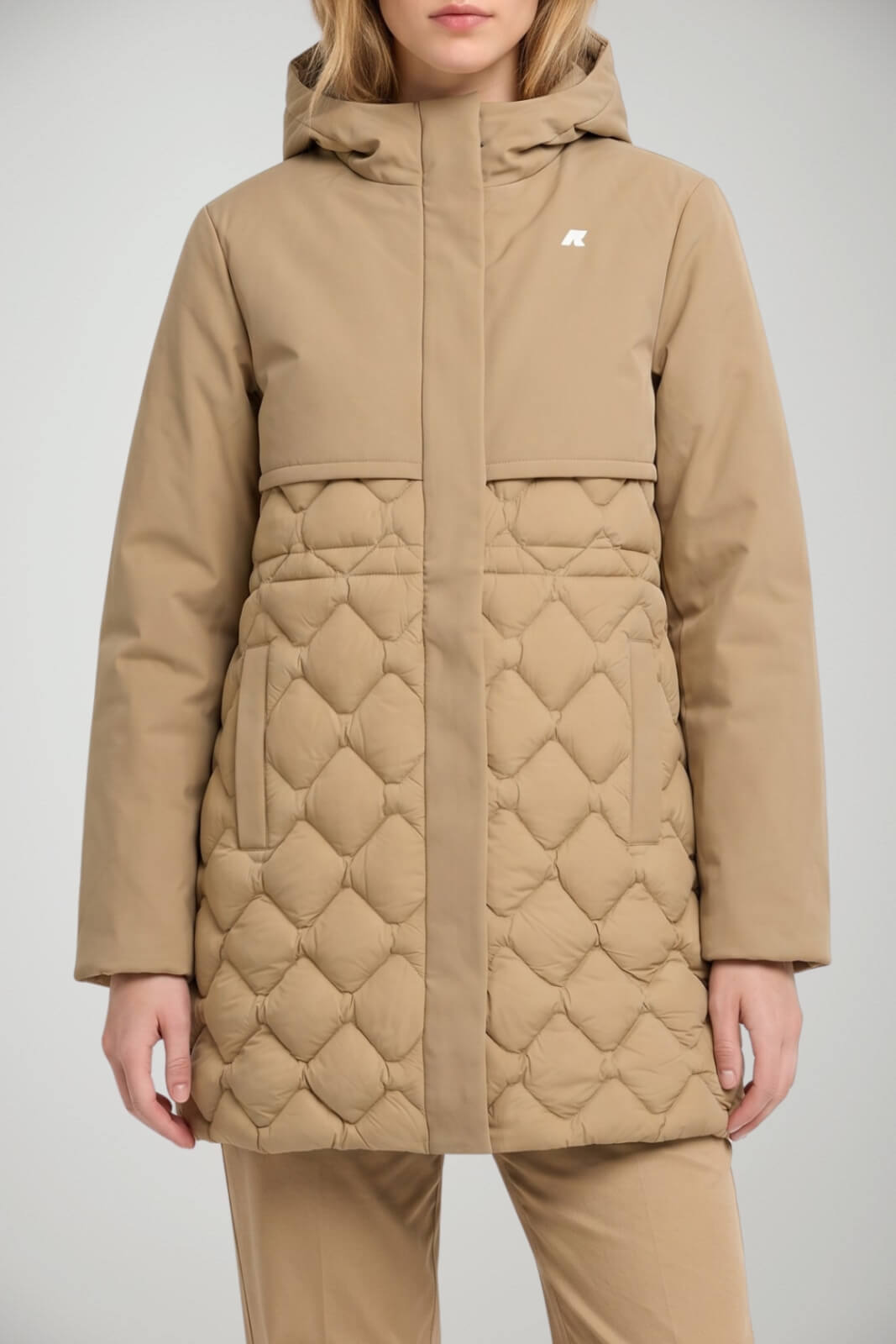 K-Way Giacca Donna Siphelle Hybrid Warm Shell / Beige Khaki