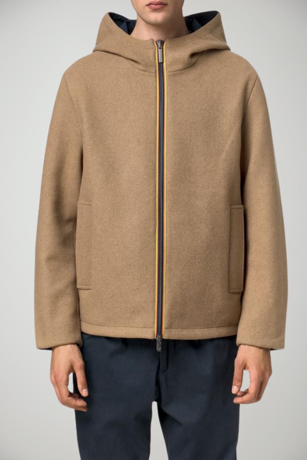 K-Way Giacca Uomo Claudel Wool Bonded reversibile