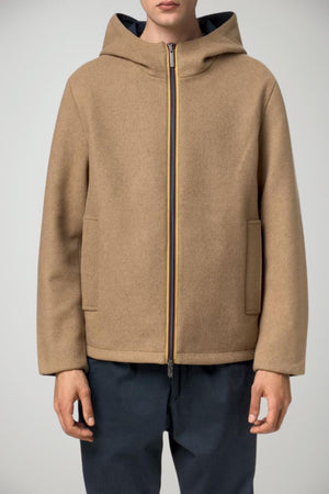 K-Way Giacca Uomo Claudel Wool Bonded reversibile