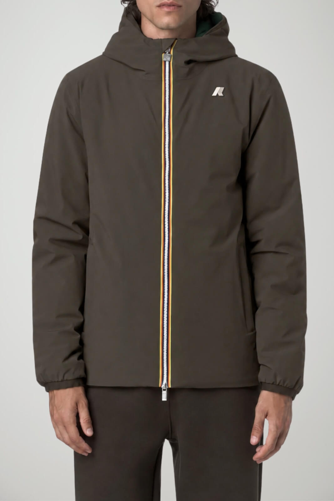K-Way Giacca Uomo Jack ST Warm Double reversibile / Oliva-Verde Scuro