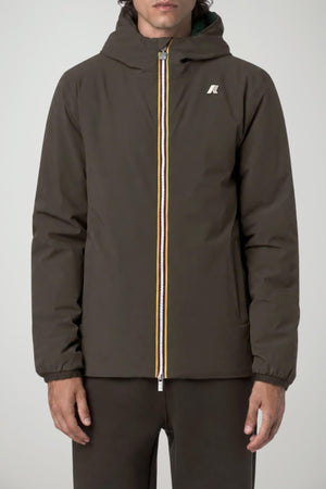 K-Way Giacca Uomo Jack ST Warm Double reversibile / Oliva-Verde Scuro