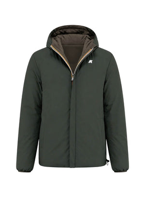 K-Way Giacca Uomo Jack ST Warm Double reversibile / Oliva-Verde Scuro