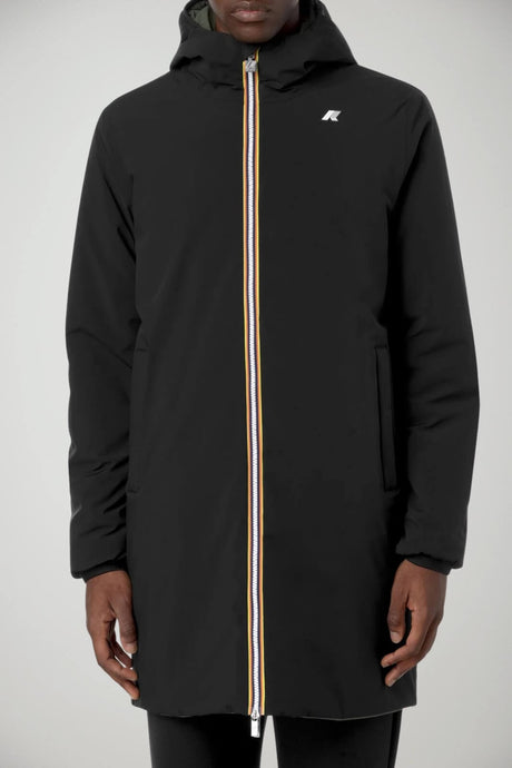 K-Way Giacca Uomo Jacob ST Warm Double reversibile / Nero-Army