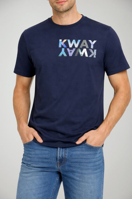 K-Way T-shirt Uomo ODOM SLIM JERSEY KWAY LETTERING