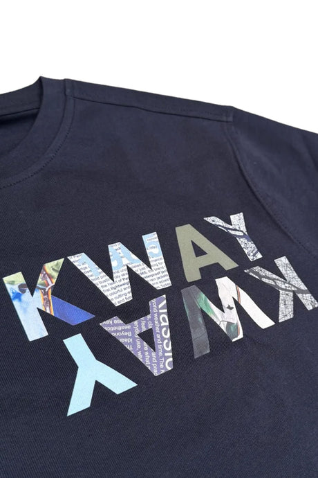 K-Way T-shirt Uomo ODOM SLIM JERSEY KWAY LETTERING