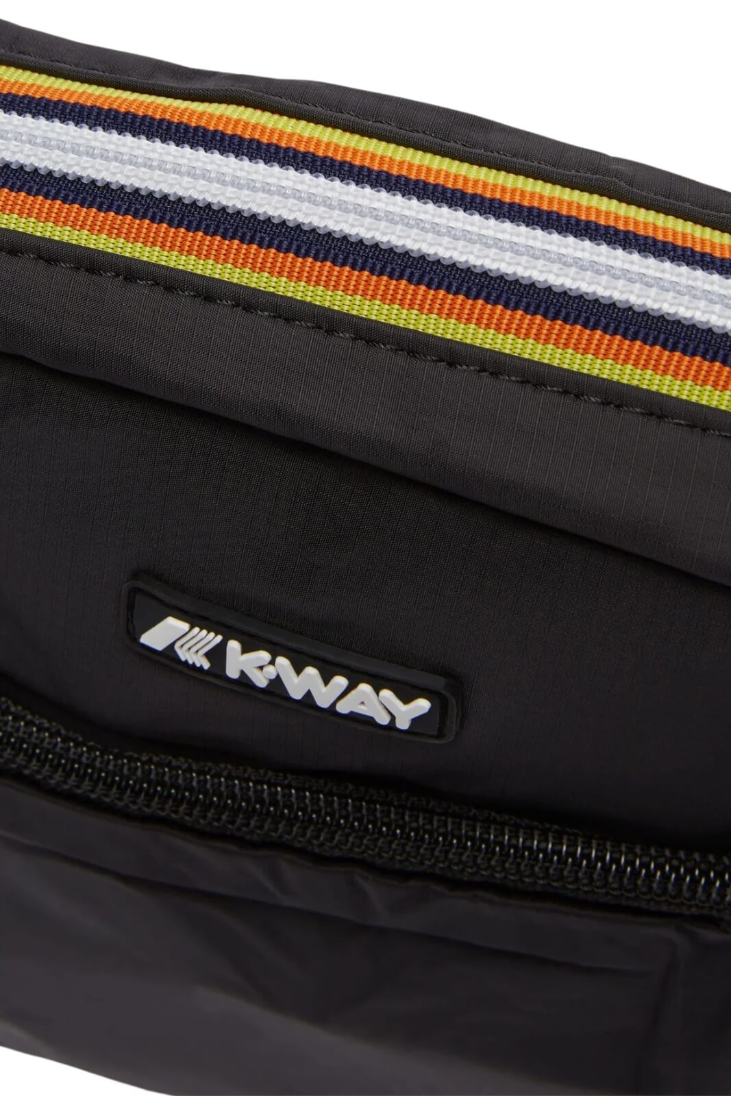 Borsello K-Way Erloy con zip e logo in silicone