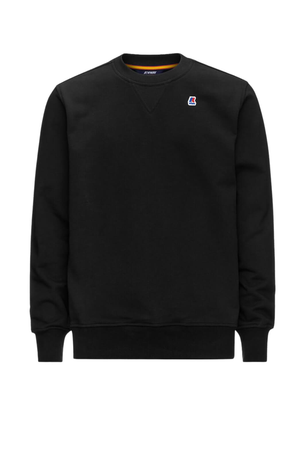 Felpa da uomo K-Way a girocollo con logo