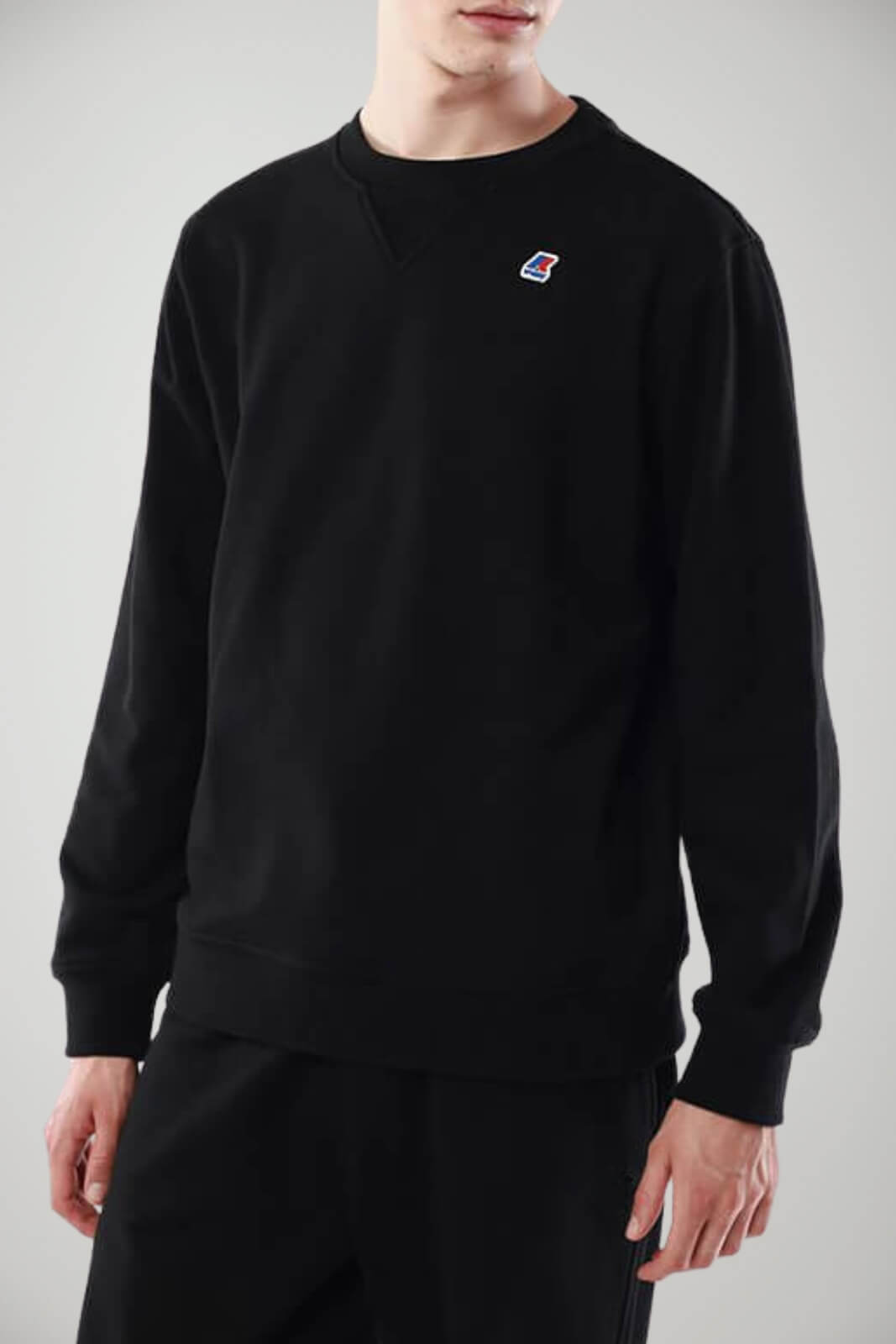 Felpa da uomo K-Way a girocollo con logo