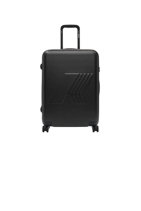 Trolley rigido K-Way con ruote a 360° e logo in rilievo