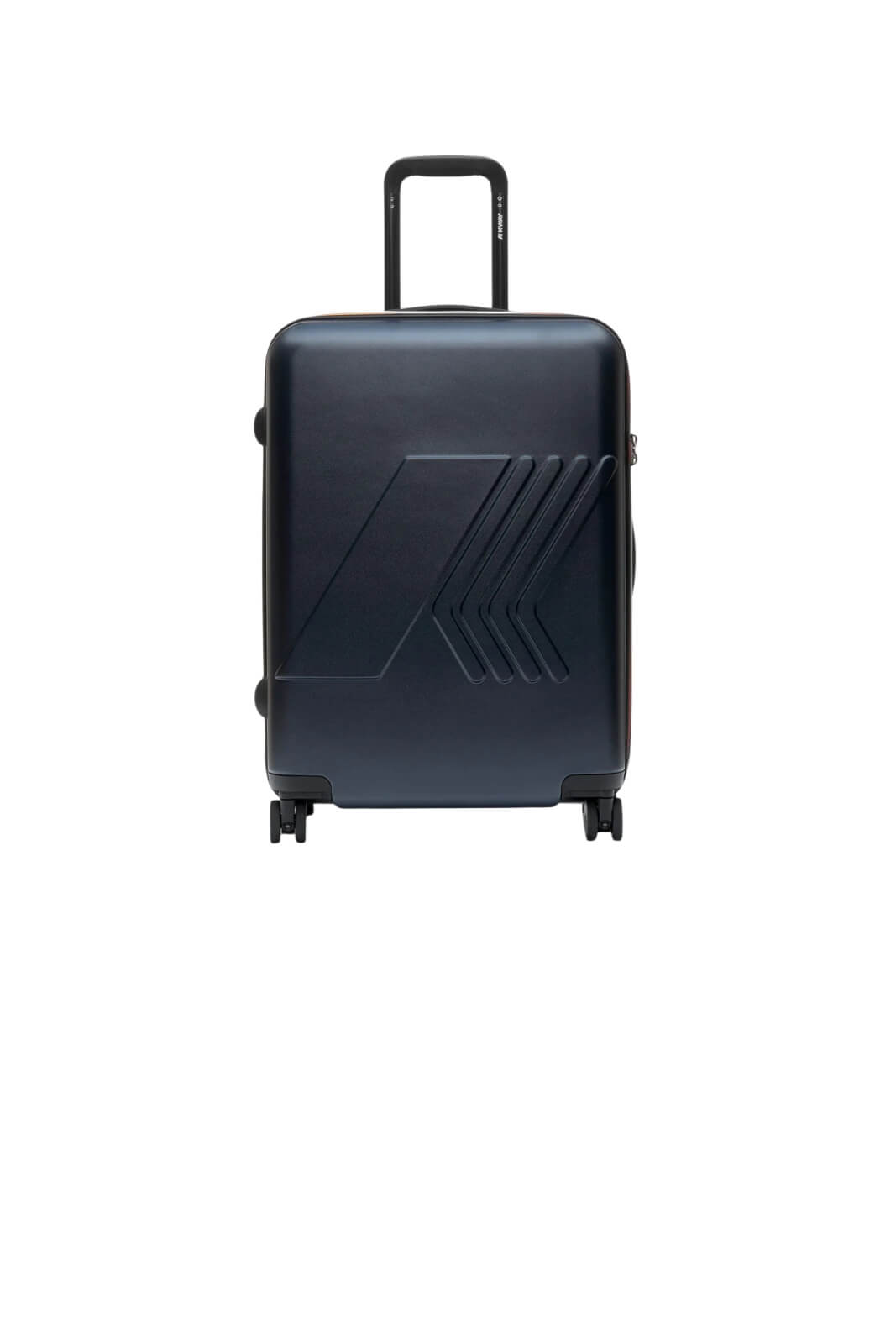 Trolley rigido K-Way con ruote a 360° e logo in rilievo