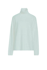 Dolcevita da donna Kangra in lana e cashmere fronte perla