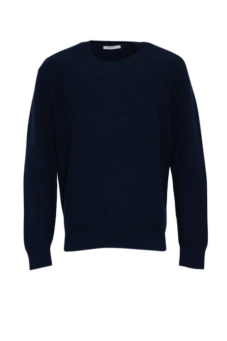 Maglione Kangra da uomo a girocollo in lana a tinta unita fronte