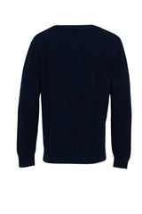 Maglione Kangra da uomo a girocollo in lana a tinta unita retro